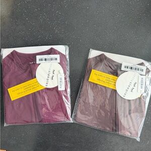 Little Sleepies Pink and Tan Pajama Set